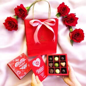 Hộp quà tặng socola 9 viên ( 9 vị )